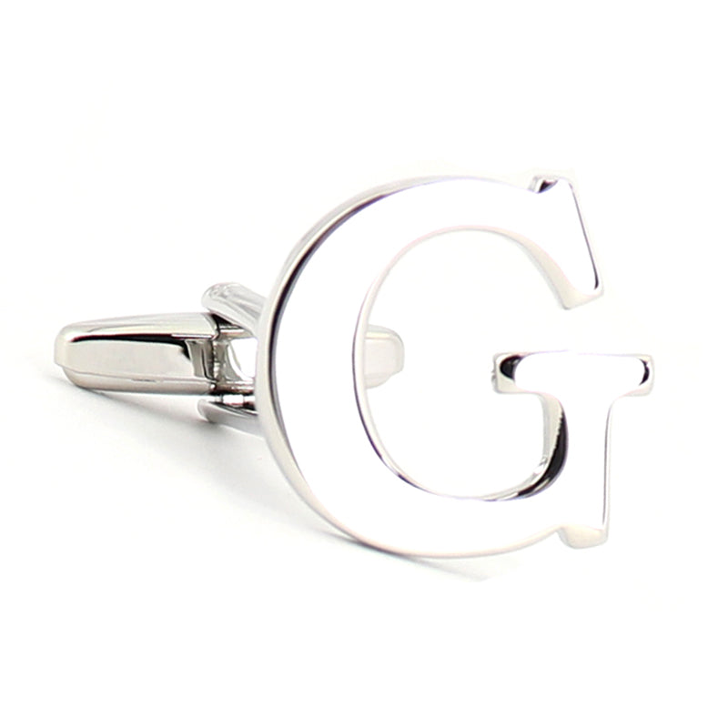 片方のみ単品販売-組合せ自由アルファベット-カフスボタン-box1-シルバー-男女-カフリングス-プレゼント-おしゃれ-ユニーク