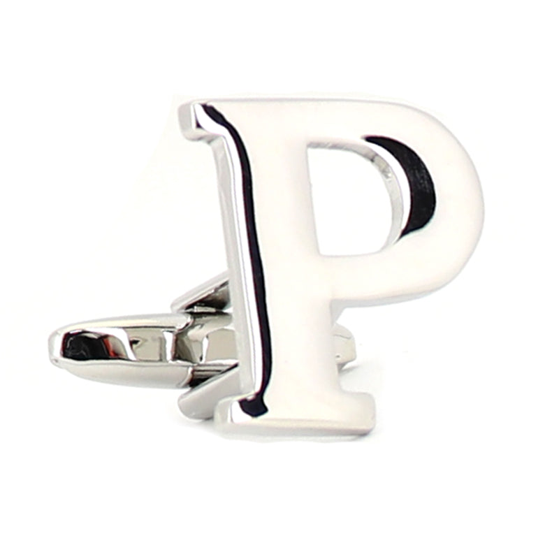 片方のみ単品販売-組合せ自由アルファベット-カフスボタン-box1-シルバー-男女-カフリングス-プレゼント-おしゃれ-ユニーク