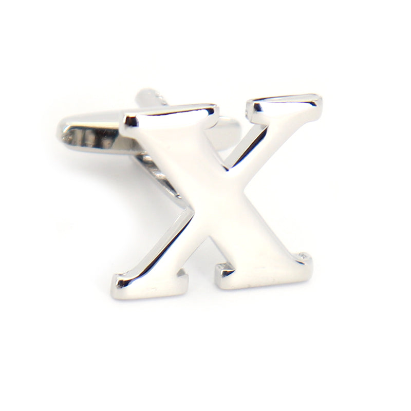 片方のみ単品販売-組合せ自由アルファベット-カフスボタン-box1-シルバー-男女-カフリングス-プレゼント-おしゃれ-ユニーク