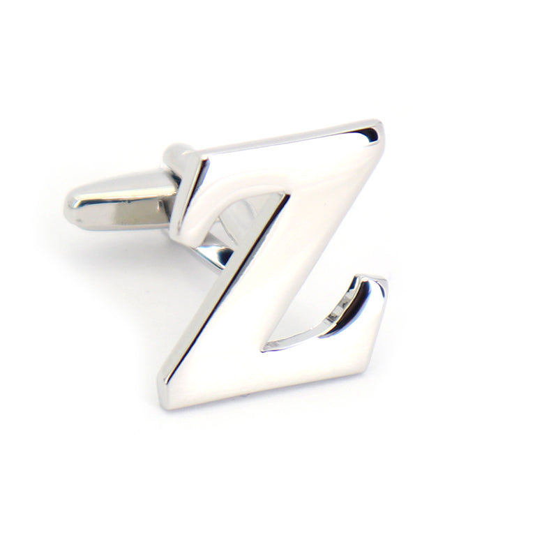 片方のみ単品販売-組合せ自由アルファベット-カフスボタン-box1-シルバー-男女-カフリングス-プレゼント-おしゃれ-ユニーク