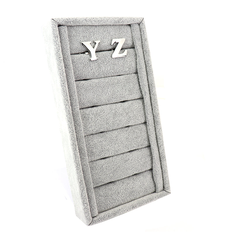 片方のみ単品販売-組合せ自由アルファベット-カフスボタン-box1-シルバー-男女-カフリングス-プレゼント-おしゃれ-ユニーク