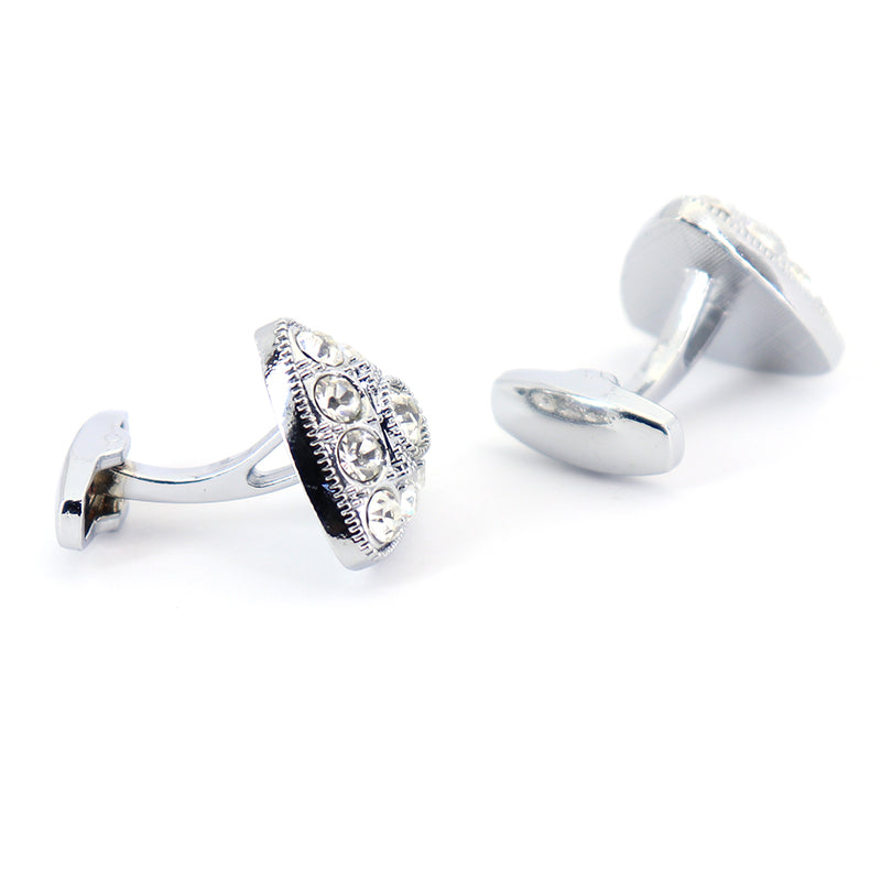 ビックサイズ-三角形-ホワイト-ジュエル-カフス-ホワイト-シルバー-男女-カフリングス-営業マン-おしゃれ-かわいい-結婚式-ジュエル-スーツ-人気-プレゼント-ギフト-入園式-入学式-成人式