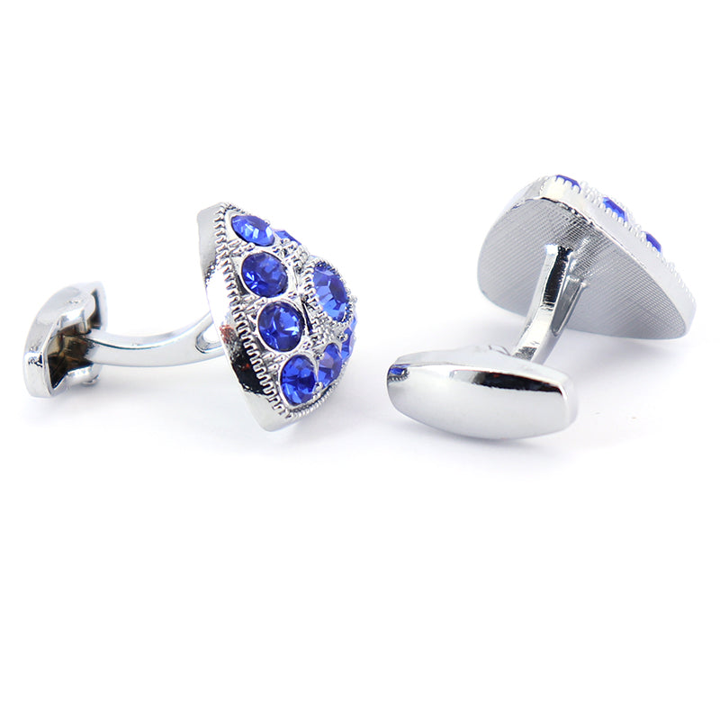 ビックサイズ-三角形-ブルー-ジュエルカフス-青-シルバー-男女-カフリングス-営業マン-おしゃれ-かわいい-結婚式-ジュエル-スーツ-人気-プレゼント-ギフト-入園式-入学式-成人式
