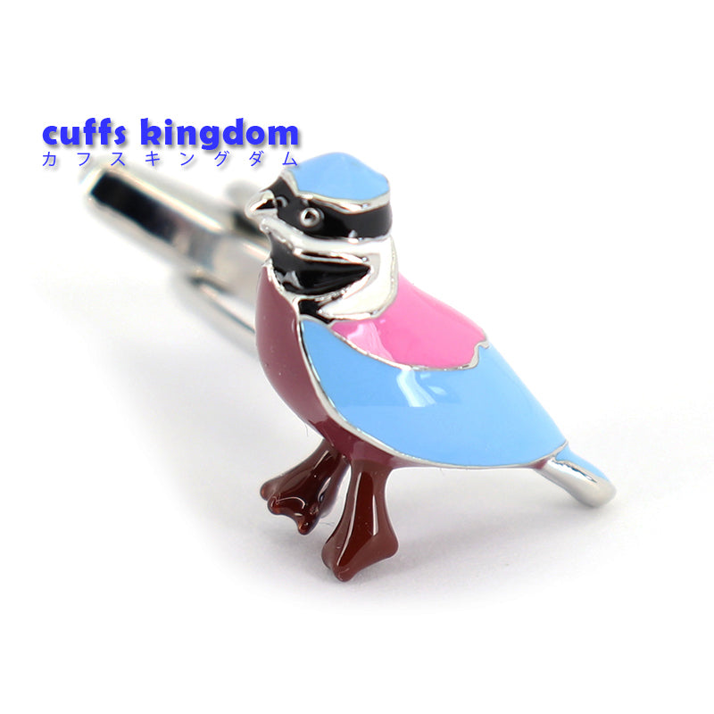 春にぴったり-青い鳥-カフスボタン-カラフル-鳥-男女-カフリングス-プレゼント-人気-個性-おしゃれ-結婚式-カフス専門店