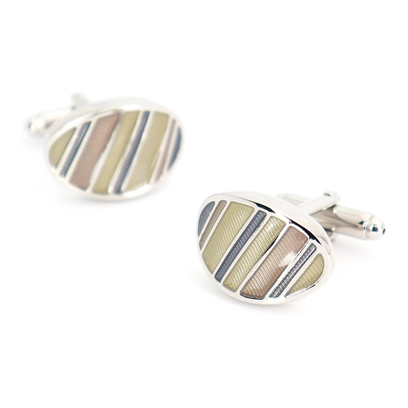 楕円形-斜線模様-パープル-カフスボタン-紫色-ユニセックス-デザイン-シルバー-バーテンダー-男-カフリングス-イケメン-プレゼント-カフス専門店