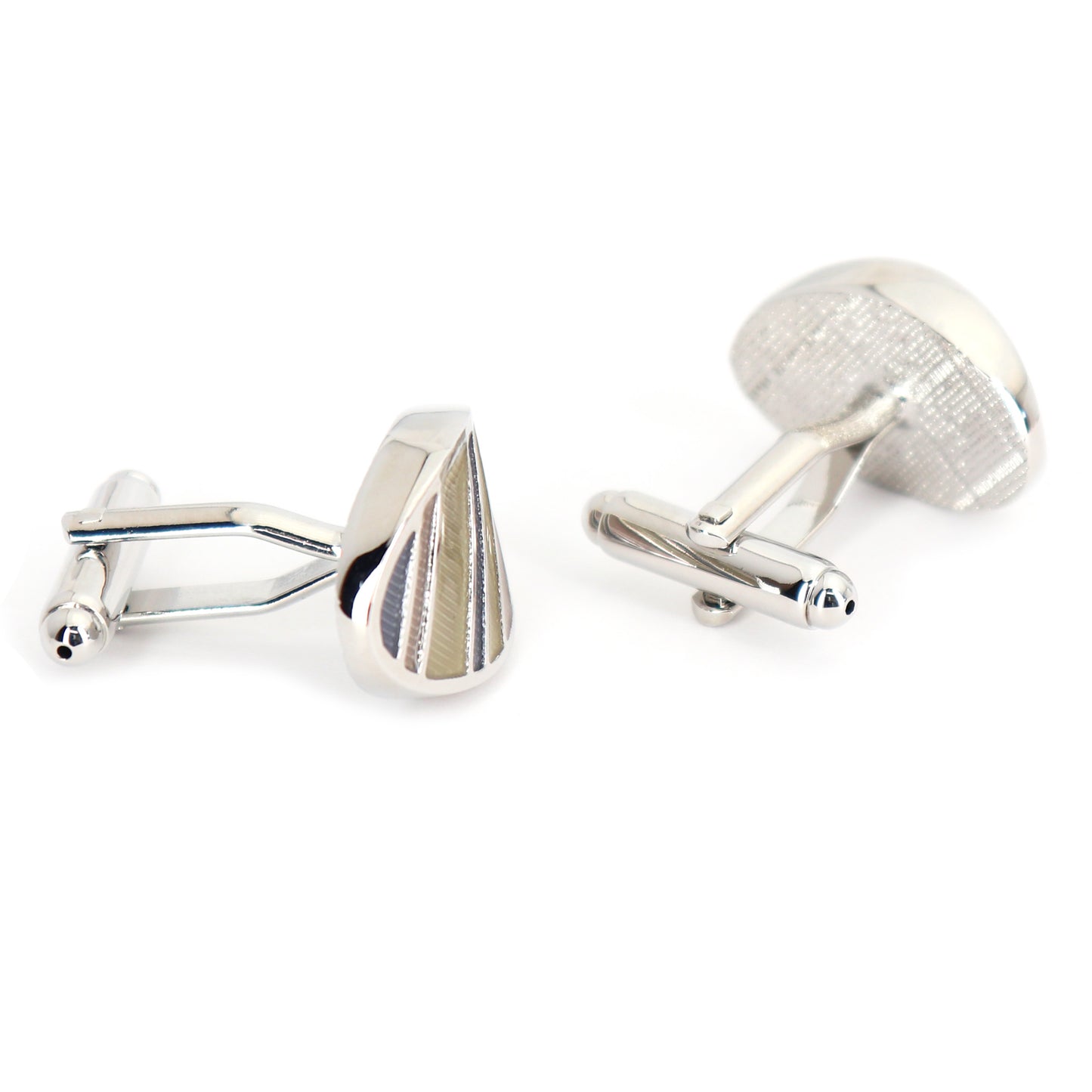 楕円形-斜線模様-パープル-カフスボタン-紫色-ユニセックス-デザイン-シルバー-バーテンダー-男-カフリングス-イケメン-プレゼント-カフス専門店