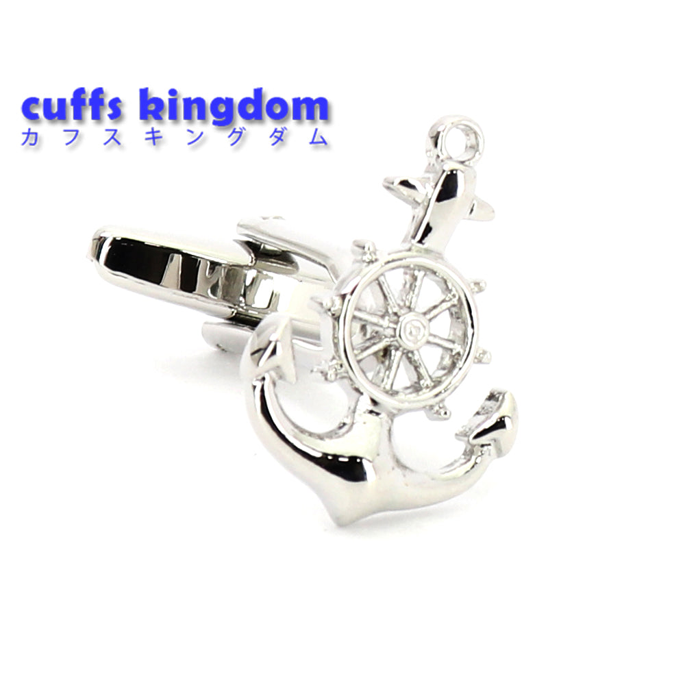 船のイカリ-舵輪-マリン-カフスボタン-男女-カフリングス-営業マン-個性-スーツ-人気-かわいい-プレゼント-ギフト-カフス専門店