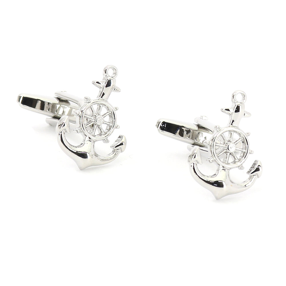 船のイカリ-舵輪-マリン-カフスボタン-男女-カフリングス-営業マン-個性-スーツ-人気-かわいい-プレゼント-ギフト-カフス専門店