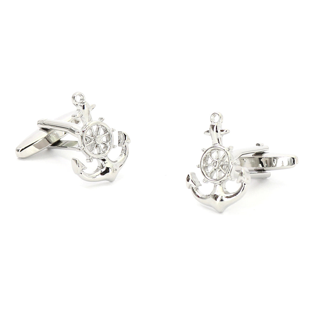船のイカリ-舵輪-マリン-カフスボタン-男女-カフリングス-営業マン-個性-スーツ-人気-かわいい-プレゼント-ギフト-カフス専門店