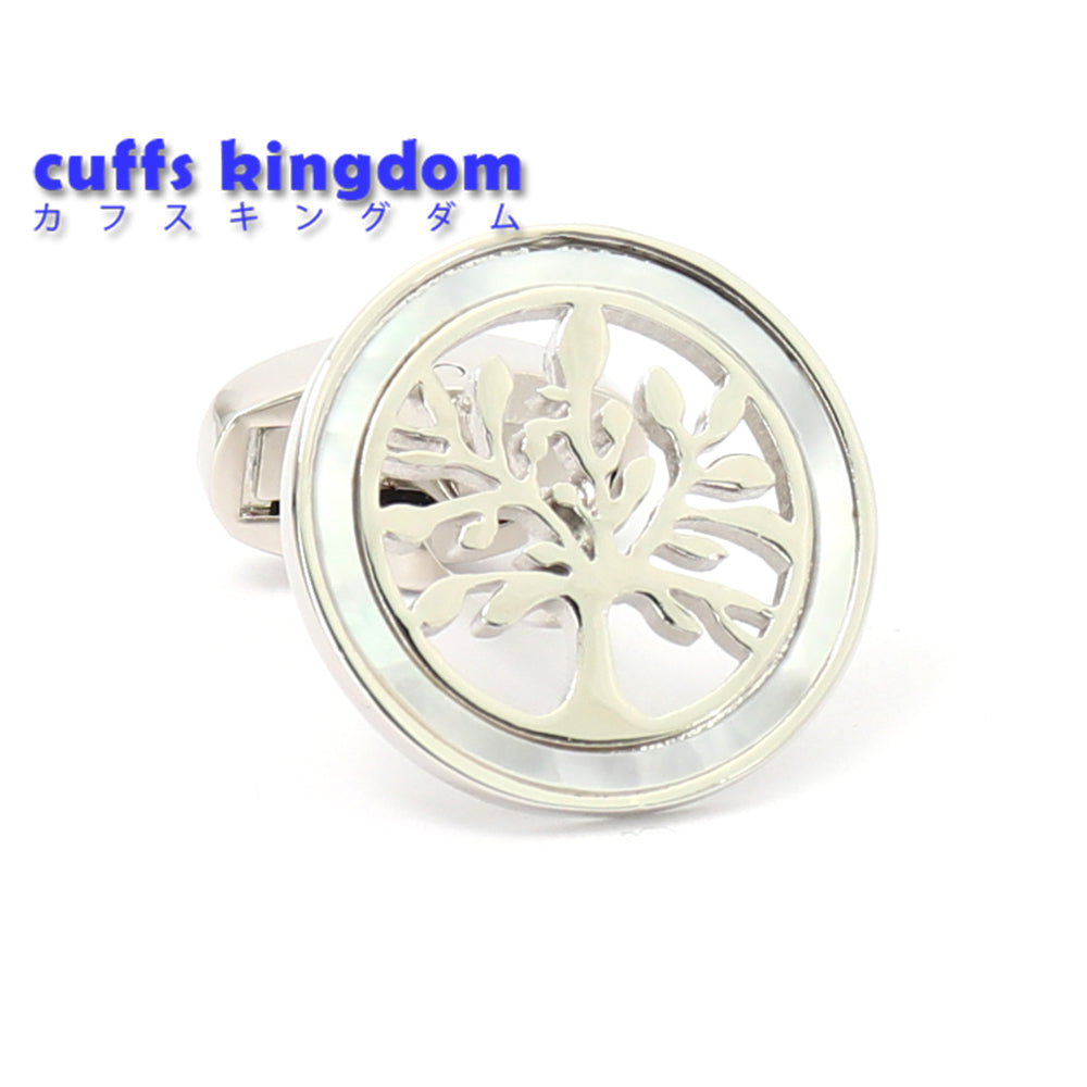 樹木-円形-カフスボタン-男女-カフリングス-営業マン-個性-スーツ-人気-かわいい-プレゼント-ギフト-カフス専門店