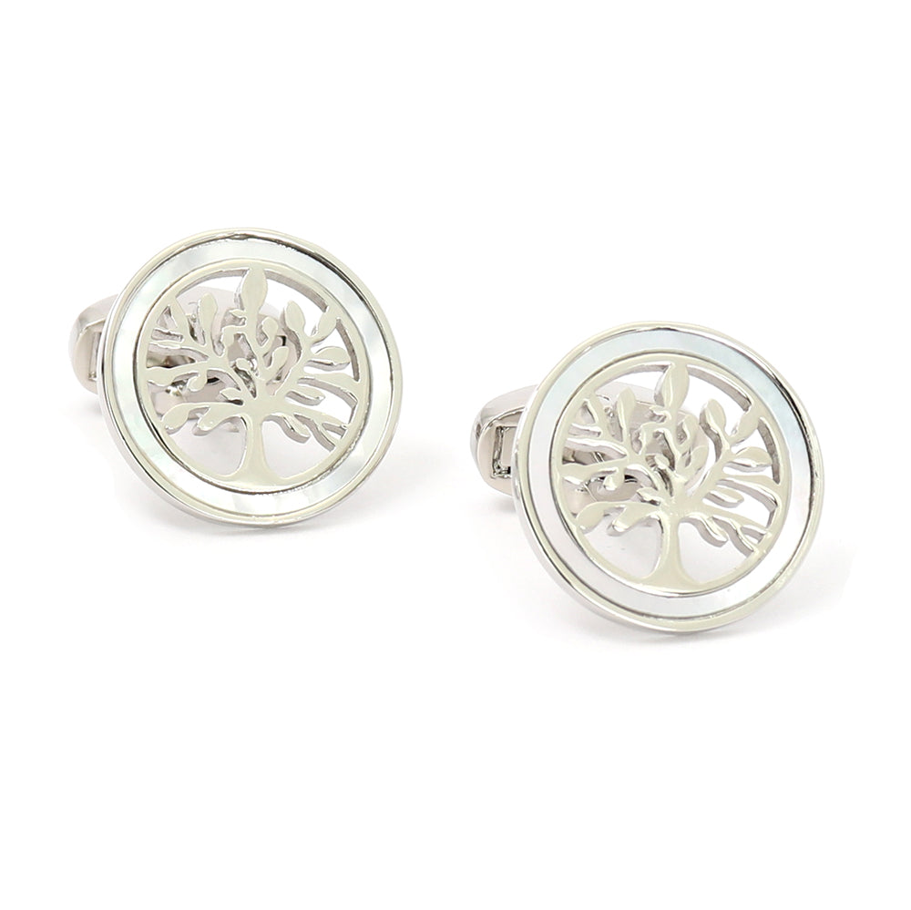 樹木-円形-カフスボタン-男女-カフリングス-営業マン-個性-スーツ-人気-かわいい-プレゼント-ギフト-カフス専門店