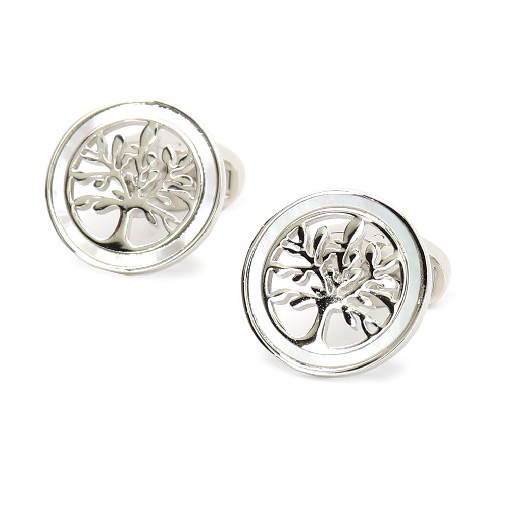 樹木-円形-カフスボタン-男女-カフリングス-営業マン-個性-スーツ-人気-かわいい-プレゼント-ギフト-カフス専門店
