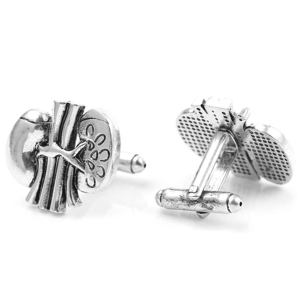 臓器-カフスボタン-人間-体-シルバー-おもしろ系-シルバー-おしゃれ-男女-プレゼント-ユニーク-大人気-成人式-卒業式-結婚式-カフス専門店