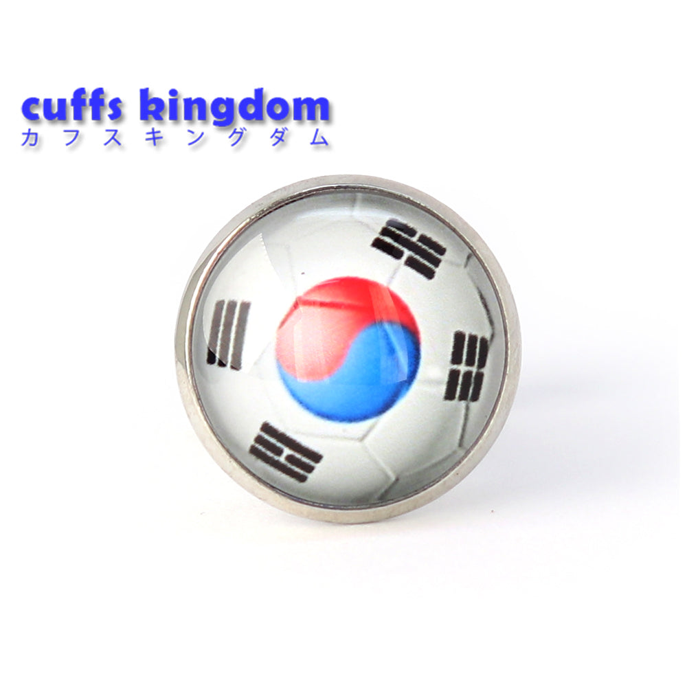カフスボタン-円形-ポップ-国旗-シリーズ-韓国-サッカーボール-モチーフ-男女-カフリングス-営業マン-個性-スーツ-人気-かわいい-プレゼント-ギフト-カフス専門店