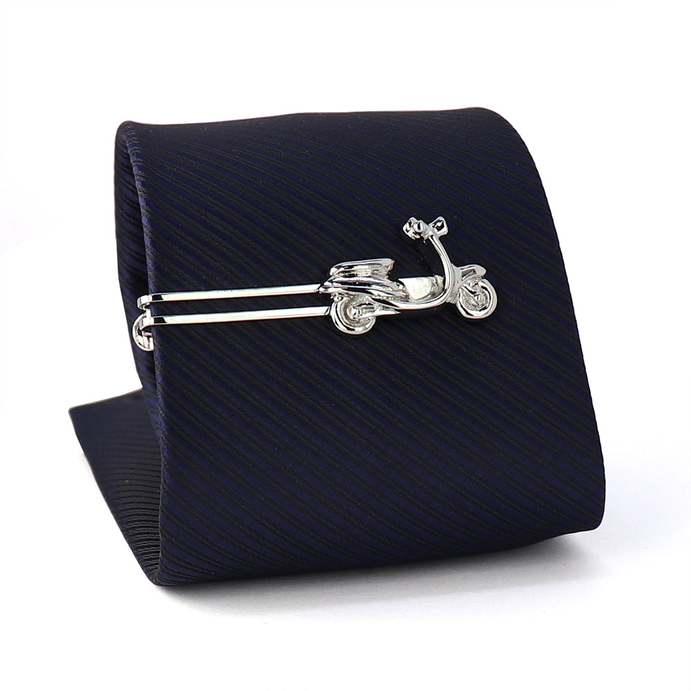 かわいい-スクーター-タイピン-シルバー-銀色-系-男女-カフリングス-営業マン-おしゃれ-かわいい-結婚式-カジュアル-シンプル-スーツ-人気
