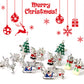 クリスマスソックス-カフスボタン-きらきらベア-クリスマス-イベント-パーティ-プレゼント-ギフト-目立つ-季節感-限定-主役-お祝い-華やか-リッチ-美品-個性的-ご贈答-企画-営業