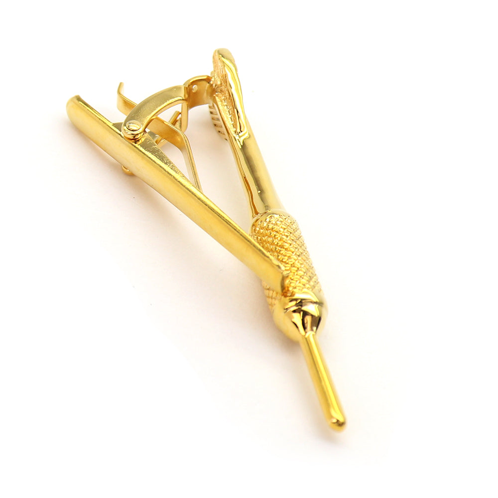 ユニーク お洒落 ダーツ タイピン 【 金 】 [ おしゃれ かわいい プレゼント 高級感 メンズ お礼 ギフト アクセサリー ]