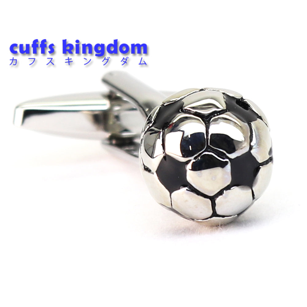 サッカーボール カフスボタン シルバー 立体 趣味 スポーツ 男女 プレゼント ギフト おしゃれ かわいい スーツ 人気 結婚式 カフス専門店