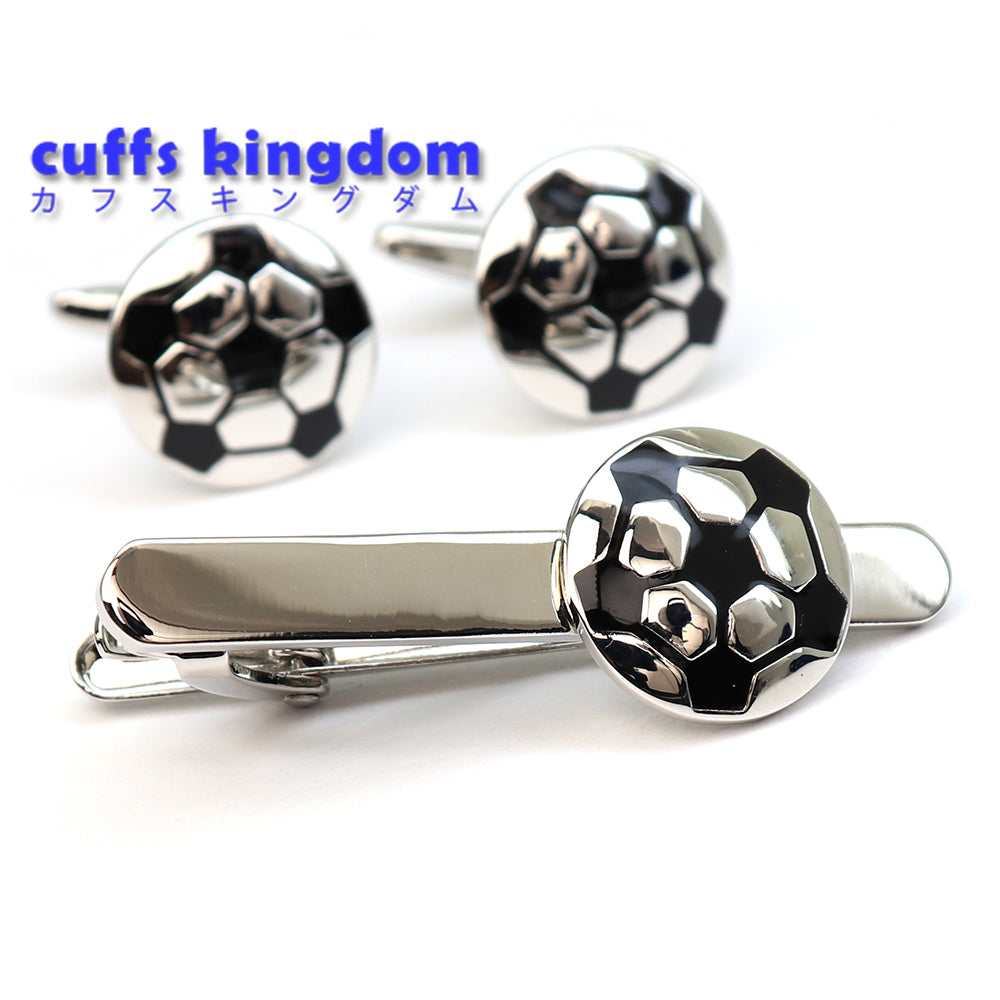 サッカーボール カフス タイピン セット シルバー 趣味 スポーツ 男女 プレゼント ギフト おしゃれ かわいい スーツ 人気 結婚式 カフス専門店