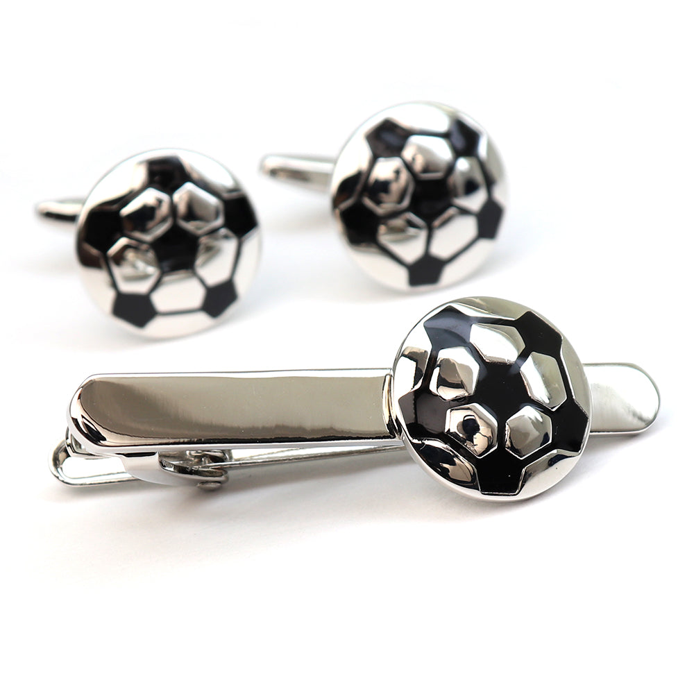 サッカーボール カフス タイピン セット シルバー 趣味 スポーツ 男女 プレゼント ギフト おしゃれ かわいい スーツ 人気 結婚式 カフス専門店