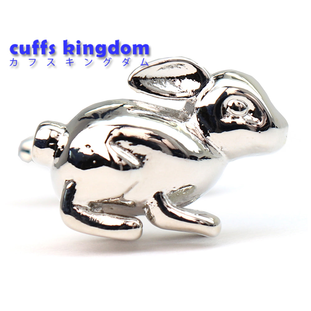 うさぎ カフスボタン 動物 シルバー アニマル系 ユニーク 男女 カフリングス プレゼント おしゃれ かわいい 結婚式 カフス専門店