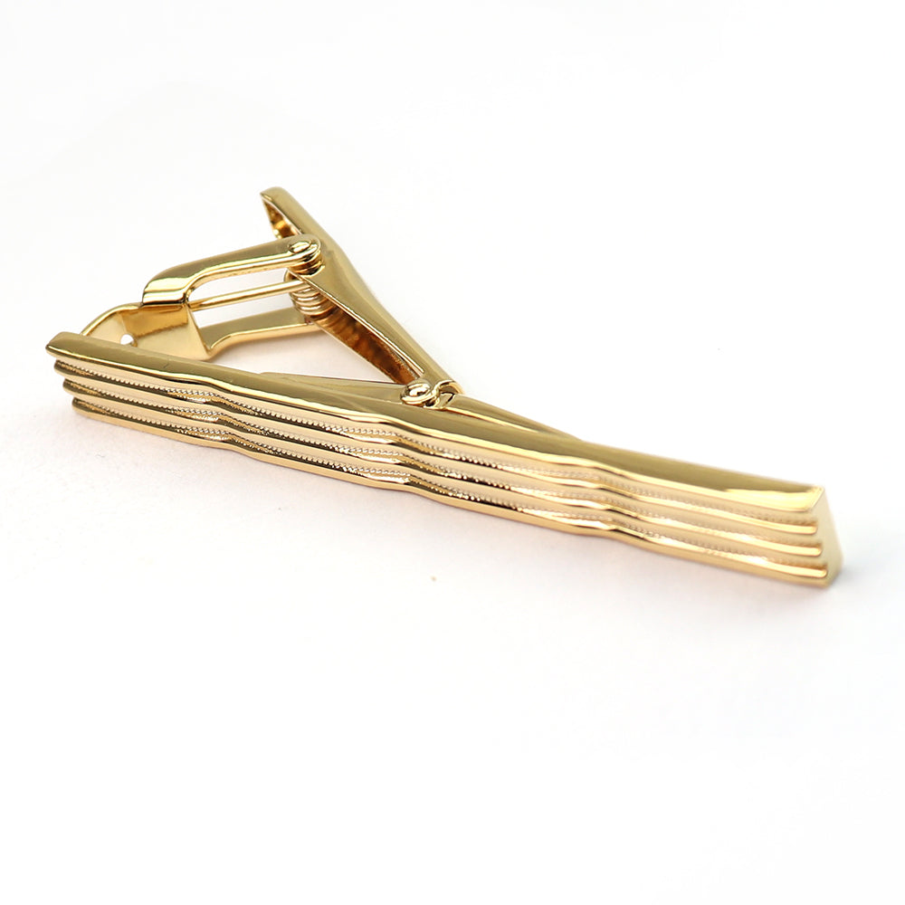 波型デザイン タイピン ゴールド 男女 営業マン おしゃれ スーツ プレゼント ギフト 大人気 個性 成人式 卒業式 結婚式 カフス専門店