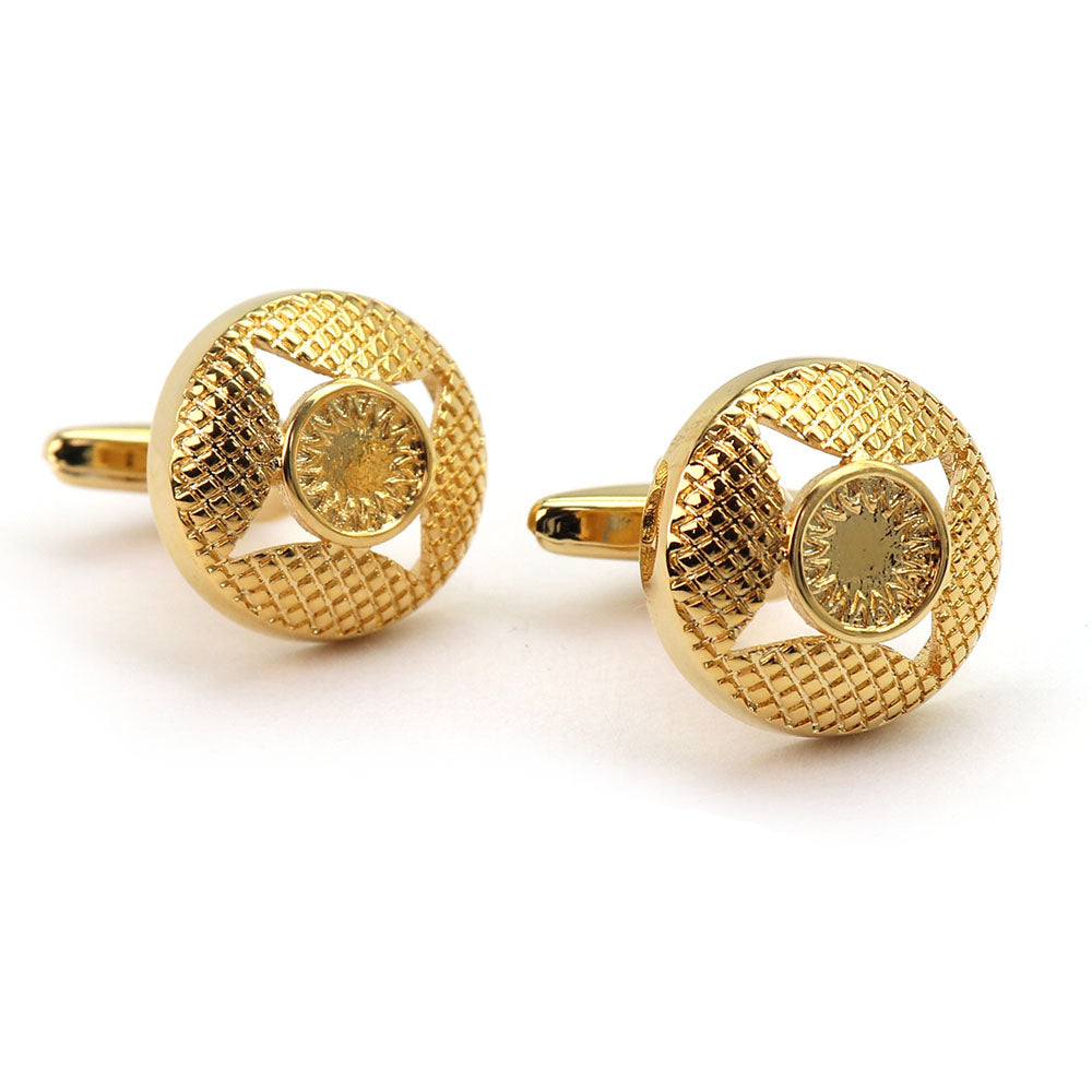 シンプル ゴールド カフスボタン 高級感 男女 営業マン おしゃれ 上品 かわいい ビジネス 結婚式 カジュアル スーツ 人気 プレゼント ギフト カフス専門店