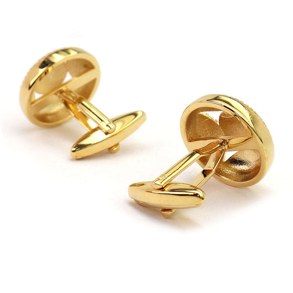 シンプル ゴールド カフスボタン 高級感 男女 営業マン おしゃれ 上品 かわいい ビジネス 結婚式 カジュアル スーツ 人気 プレゼント ギフト カフス専門店