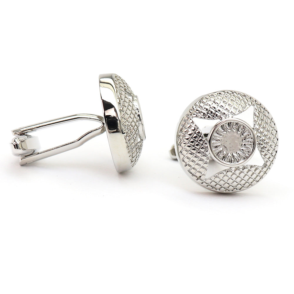 シンプル シルバー カフスボタン 高級感 男女 営業マン おしゃれ 上品 かわいい ビジネス 結婚式 カジュアル スーツ 人気 プレゼント ギフト カフス専門店