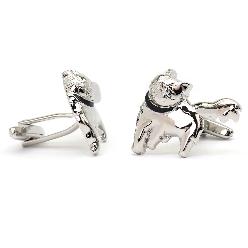 こちらを見つめる ネコ 猫 カフスボタン 動物 キュート アニマル系 ユニーク 男女 カジュアル プレゼント ギフト おしゃれ かわいい 結婚式 カフス専門店