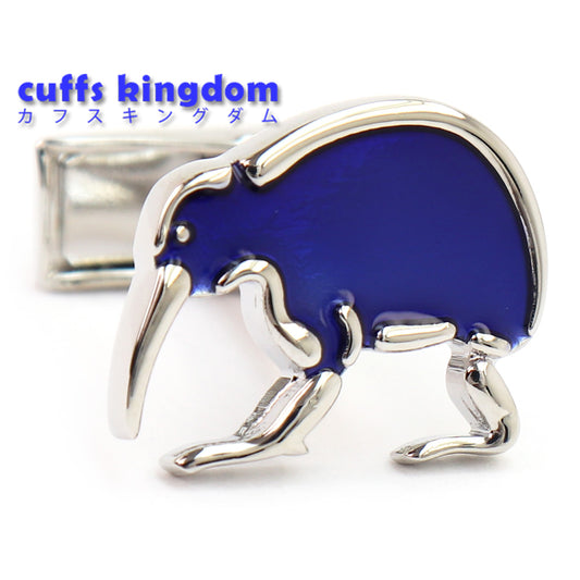 鳥 カフスボタン 鮮やか ブルー 動物 ユニーク 男女 カフリングス プレゼント ギフト おしゃれ かわいい 結婚式 カフス専門店