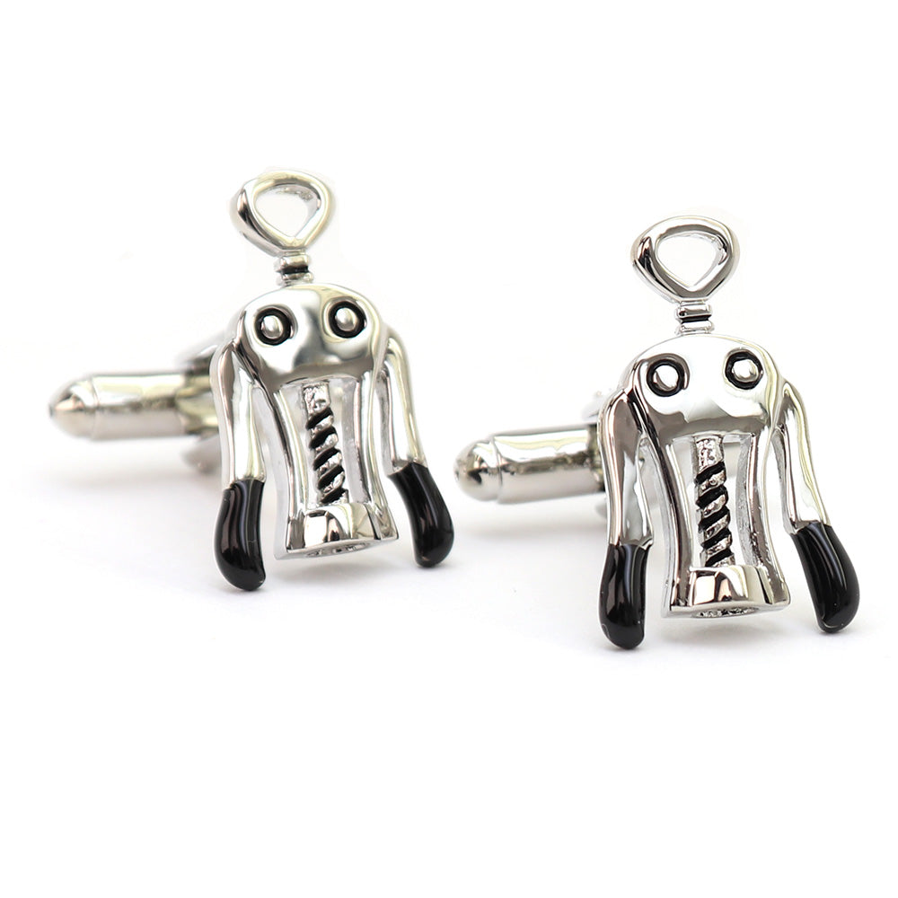 ワインオープナー 栓抜き カフスボタン シルバー 趣味 お酒 カクテル 男女 スーツ 社交 人気 プレゼント ギフト おしゃれ かわいい カフス専門店