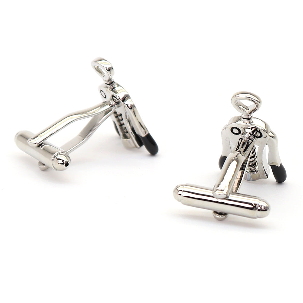 ワインオープナー 栓抜き カフスボタン シルバー 趣味 お酒 カクテル 男女 スーツ 社交 人気 プレゼント ギフト おしゃれ かわいい カフス専門店