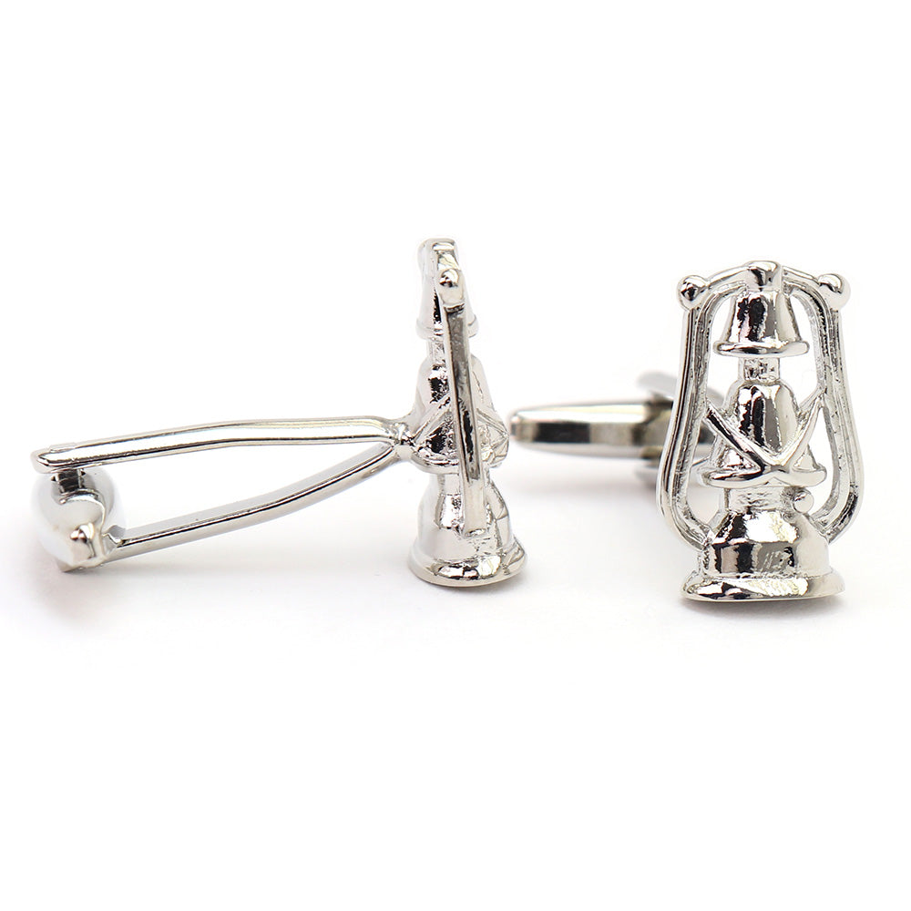 ランタン オイルランプ カフスボタン アウトドア キャンプ 趣味 シルバー 男女 スーツ 人気 プレゼント ギフト おしゃれ かわいい カフス専門店