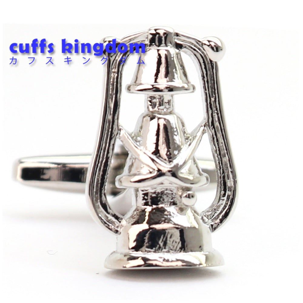 ランタン オイルランプ カフスボタン アウトドア キャンプ 趣味 シルバー 男女 スーツ 人気 プレゼント ギフト おしゃれ かわいい カフス専門店