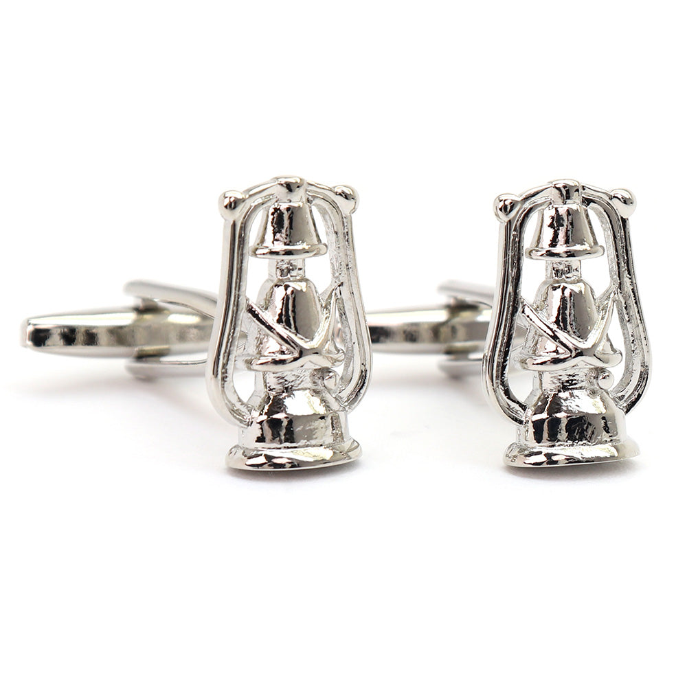 ランタン オイルランプ カフスボタン アウトドア キャンプ 趣味 シルバー 男女 スーツ 人気 プレゼント ギフト おしゃれ かわいい カフス専門店