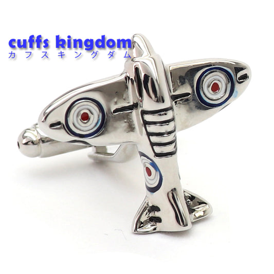 飛行機 戦闘機 カフスボタン シルバー ユニーク 個性的 男女 プレゼント ギフト おしゃれ 結婚式 カジュアル スーツ カフス専門店
