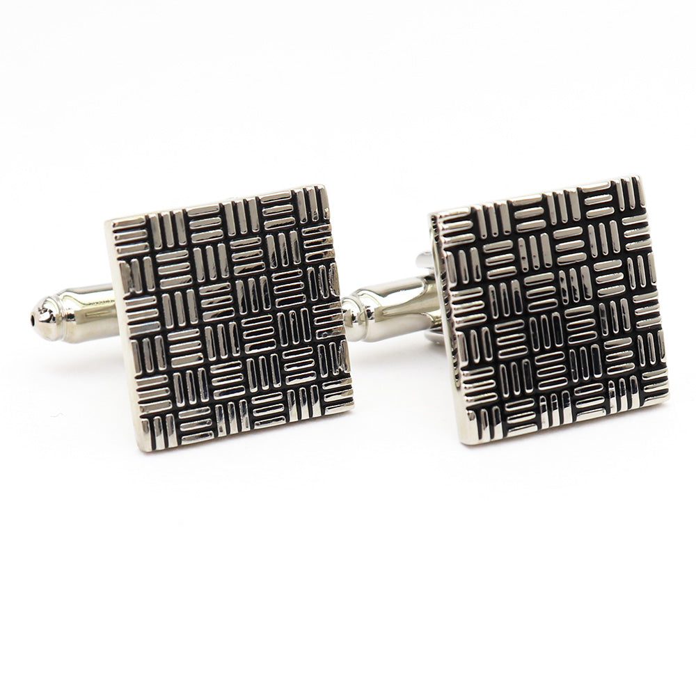 幾何学模様 スクエア カフスボタン 男女 営業マン おしゃれ 結婚式 カジュアル シンプル スーツ 人気 プレゼント ギフト 入園式 入学式 成人式 カフス専門店