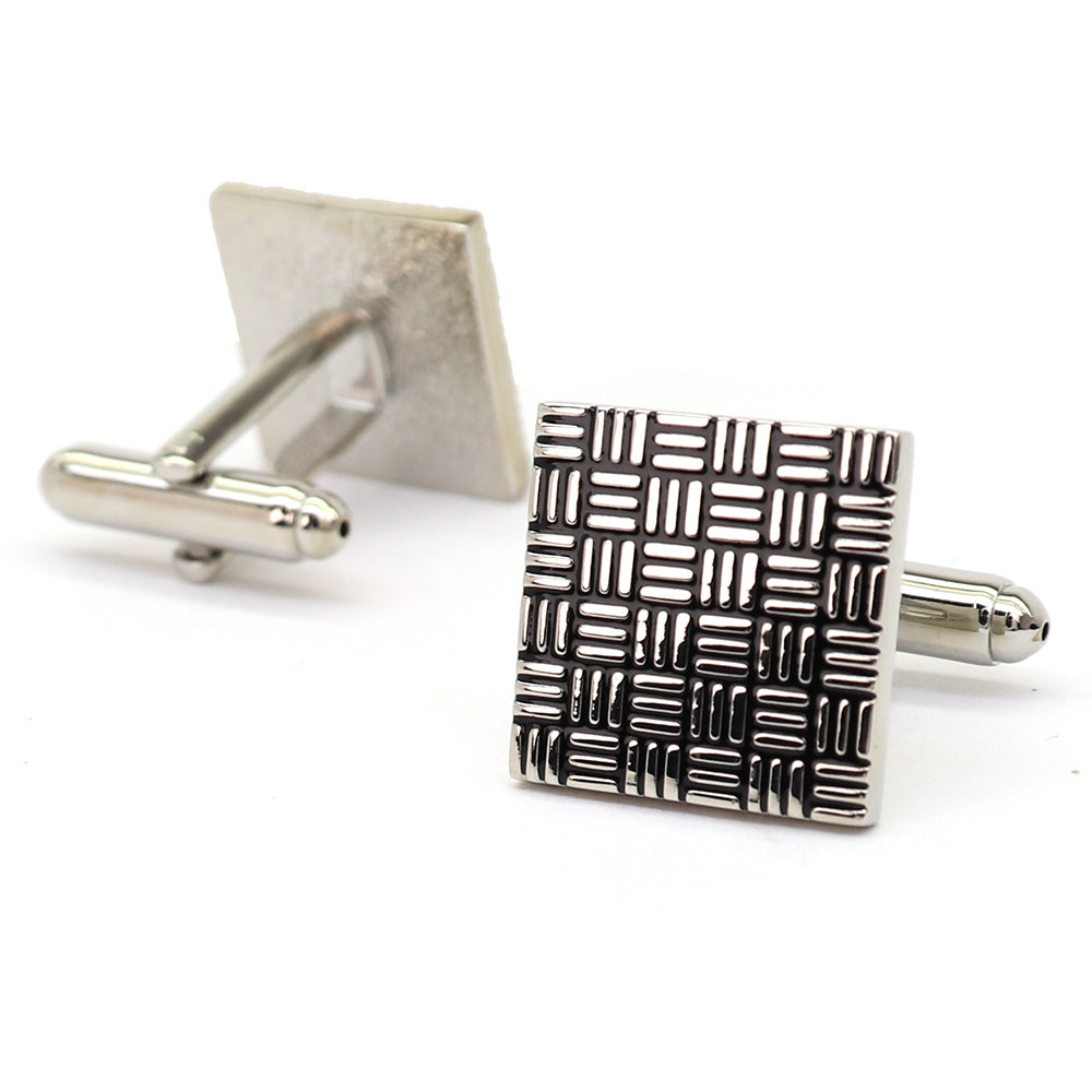 幾何学模様 スクエア カフスボタン 男女 営業マン おしゃれ 結婚式 カジュアル シンプル スーツ 人気 プレゼント ギフト 入園式 入学式 成人式 カフス専門店