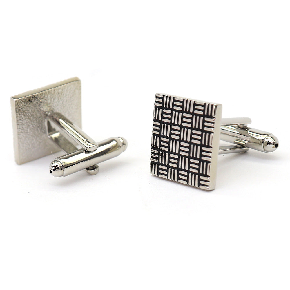 幾何学模様 スクエア カフスボタン 男女 営業マン おしゃれ 結婚式 カジュアル シンプル スーツ 人気 プレゼント ギフト 入園式 入学式 成人式 カフス専門店