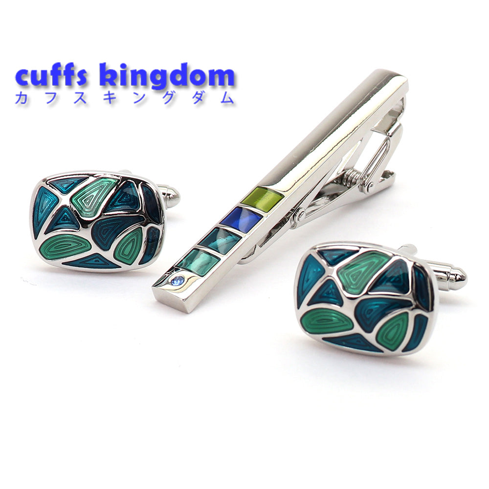 鮮やかな色合いが美しい カフス タイピン セット おしゃれ 男女 エレガント スーツ プレゼント ギフト 大人気 成人式 卒業式 結婚式 カフス専門店