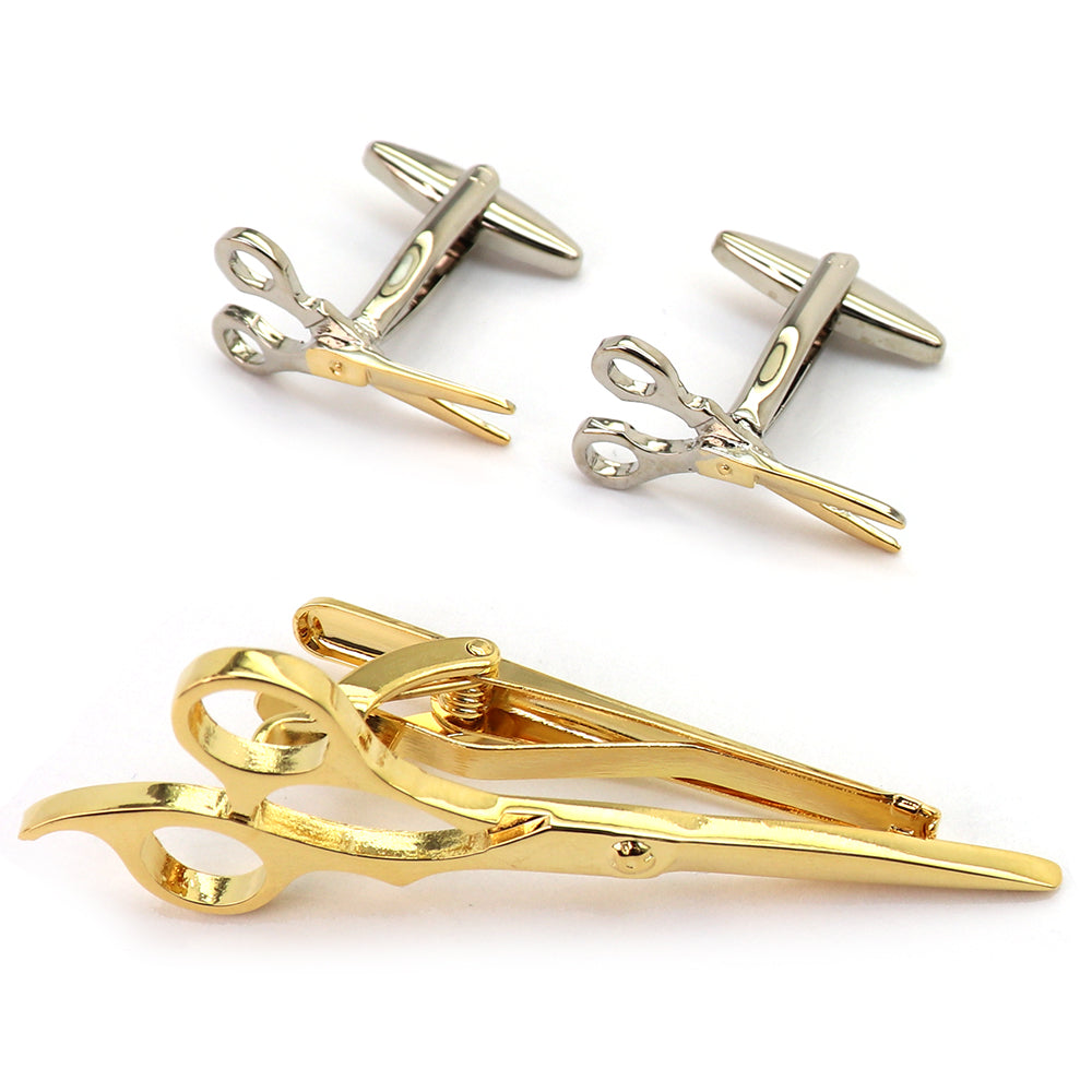 美容師 理容師 はさみ カフス タイピン セット ファッション ユニーク 可愛い おしゃれ プレゼント 贈り物 メンズ レディース カフス専門店