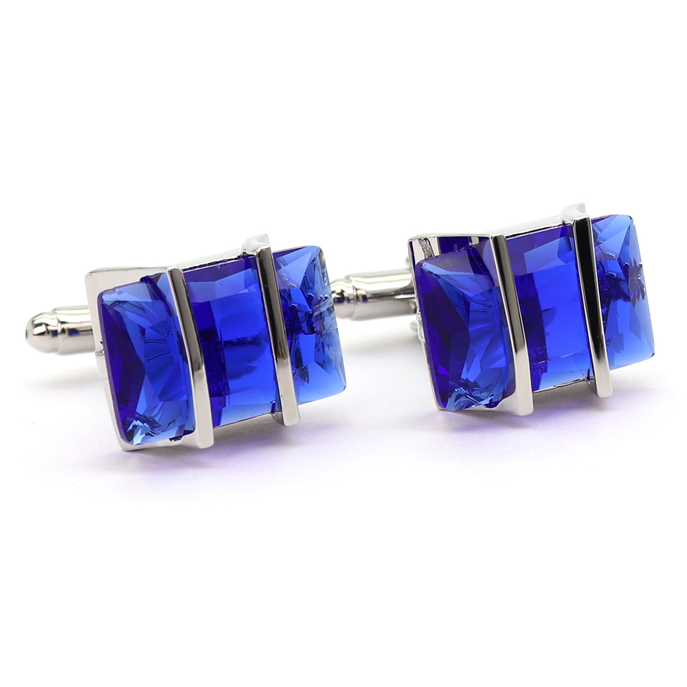 ブルー ジュエル カフスボタン 男女 営業マン おしゃれ かわいい エレガント カジュアル 豪華 スーツ 人気 プレゼント ギフト 結婚式 入園式 入学式 成人式 カフス専門店