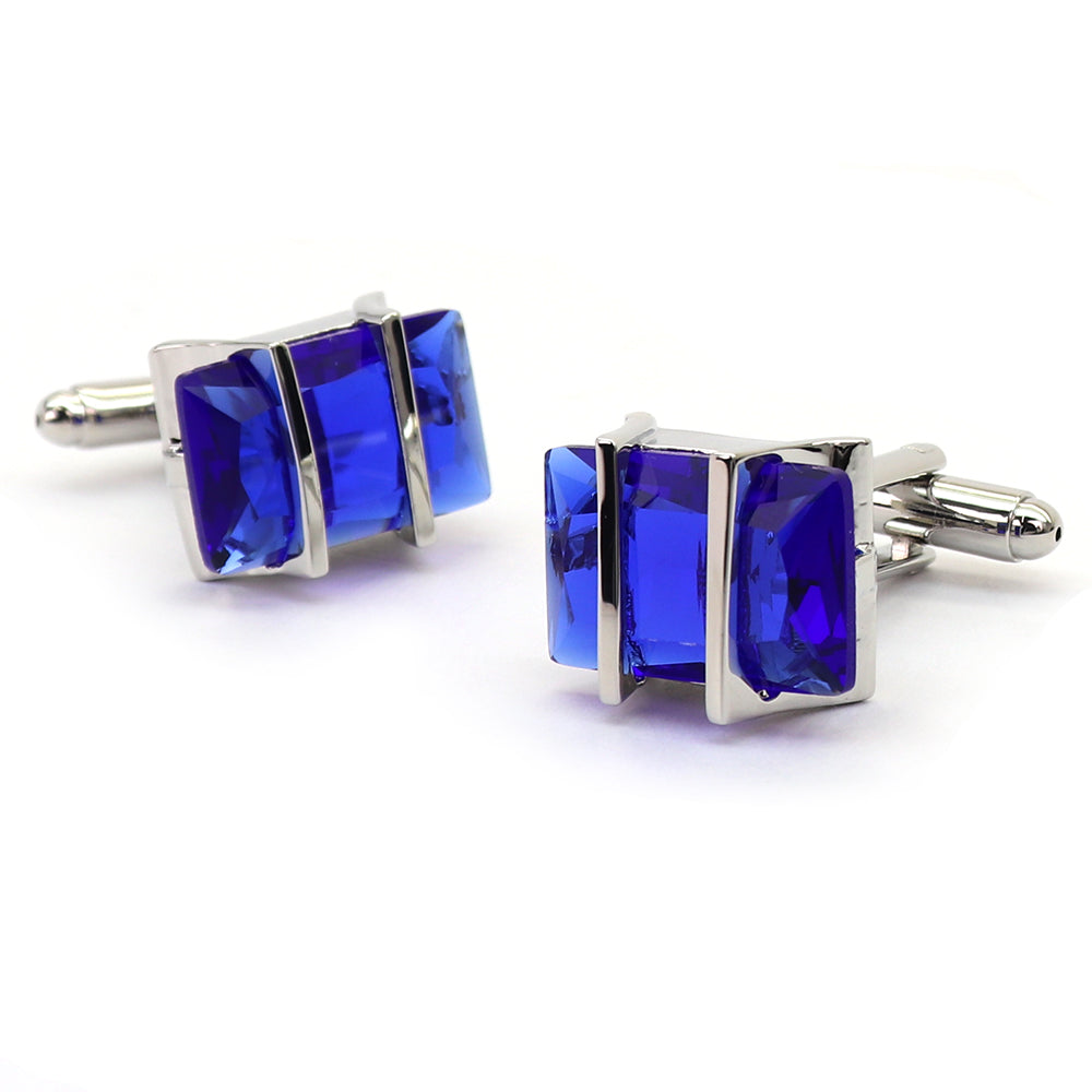 ブルー ジュエル カフスボタン 男女 営業マン おしゃれ かわいい エレガント カジュアル 豪華 スーツ 人気 プレゼント ギフト 結婚式 入園式 入学式 成人式 カフス専門店