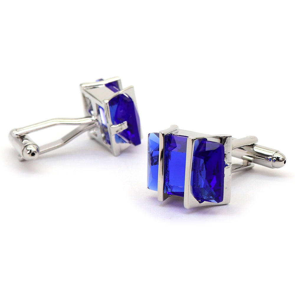 ブルー ジュエル カフスボタン 男女 営業マン おしゃれ かわいい エレガント カジュアル 豪華 スーツ 人気 プレゼント ギフト 結婚式 入園式 入学式 成人式 カフス専門店