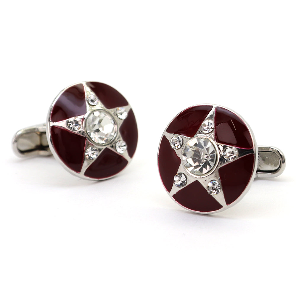 五芒星 星 モチーフ カフスボタン ジュエル 男女 営業マン おしゃれ かわいい 結婚式 スーツ 人気 プレゼント ギフト カフス専門店