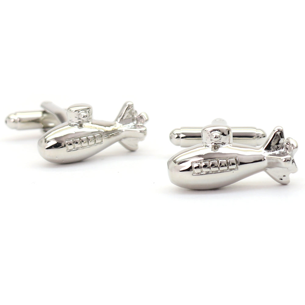 潜水艦 カフスボタン シルバー 男女 乗り物 ユニーク スーツ プレゼント ギフト おしゃれ かわいい 大人気 結婚式 カフス専門店