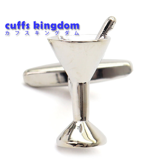 カクテルグラス カフスボタン シルバー おすすめ ユニーク おしゃれ かわいい 男女 趣味 営業マン 結婚式 スーツ 人気 プレゼント ギフト 入園式 入学式 成人式