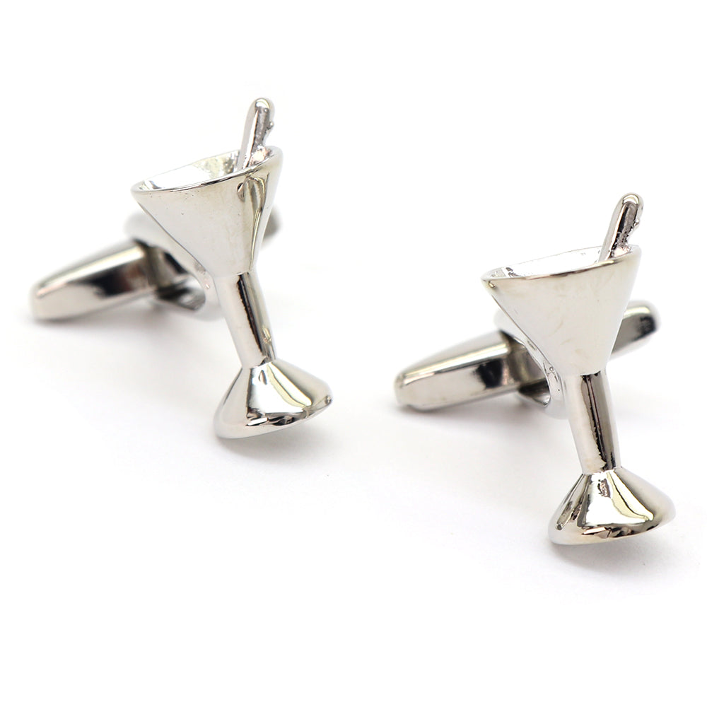 カクテルグラス カフスボタン シルバー おすすめ ユニーク おしゃれ かわいい 男女 趣味 営業マン 結婚式 スーツ 人気 プレゼント ギフト 入園式 入学式 成人式