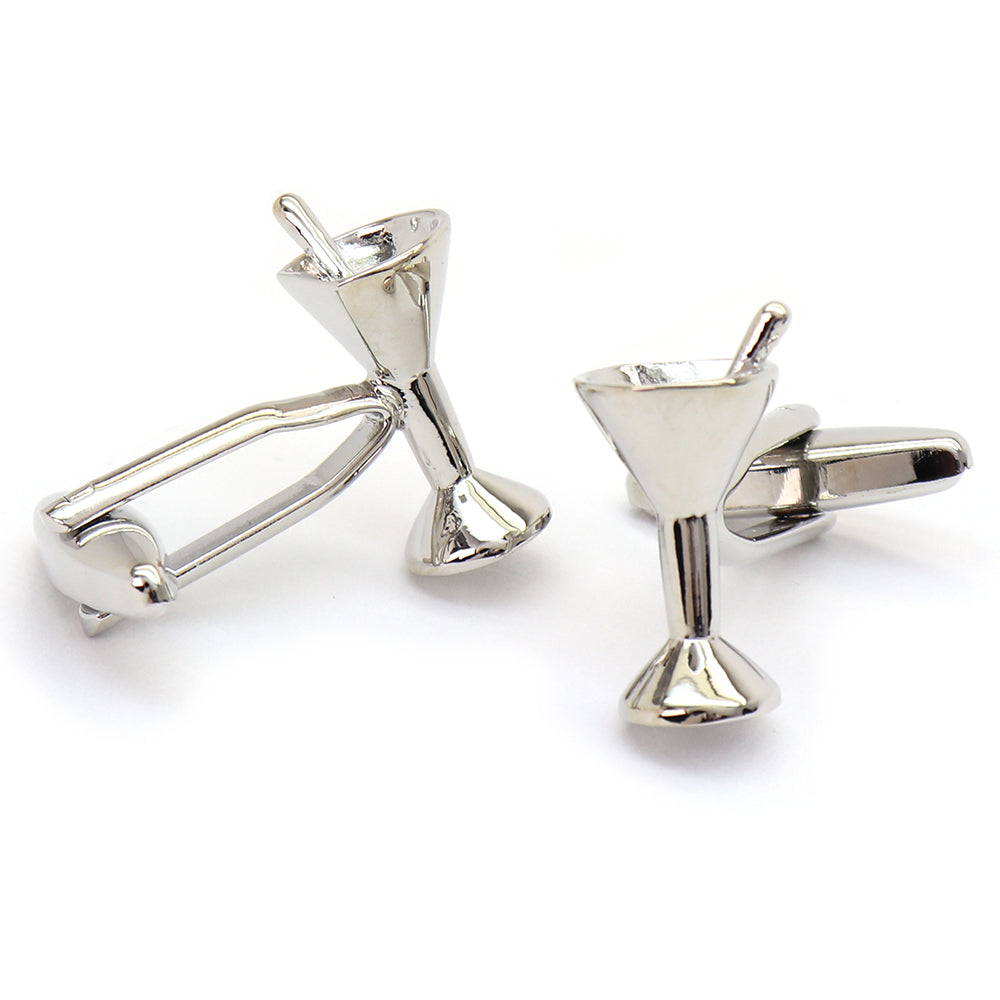 カクテルグラス カフスボタン シルバー おすすめ ユニーク おしゃれ かわいい 男女 趣味 営業マン 結婚式 スーツ 人気 プレゼント ギフト 入園式 入学式 成人式